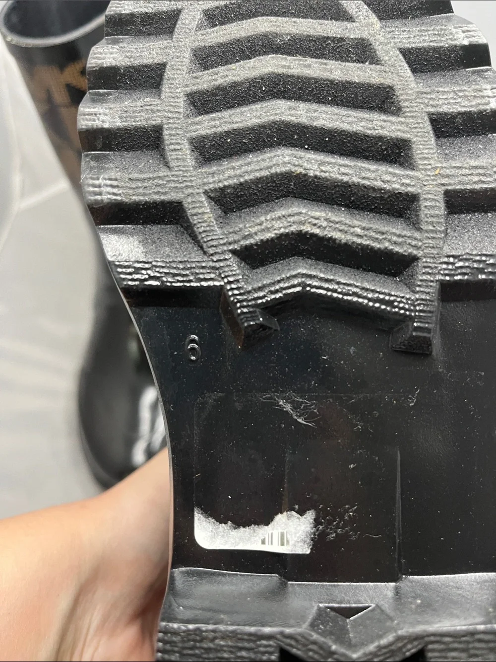 Michael Kors Signature MK Logo Rain Boots with Side Buckle - Size 6